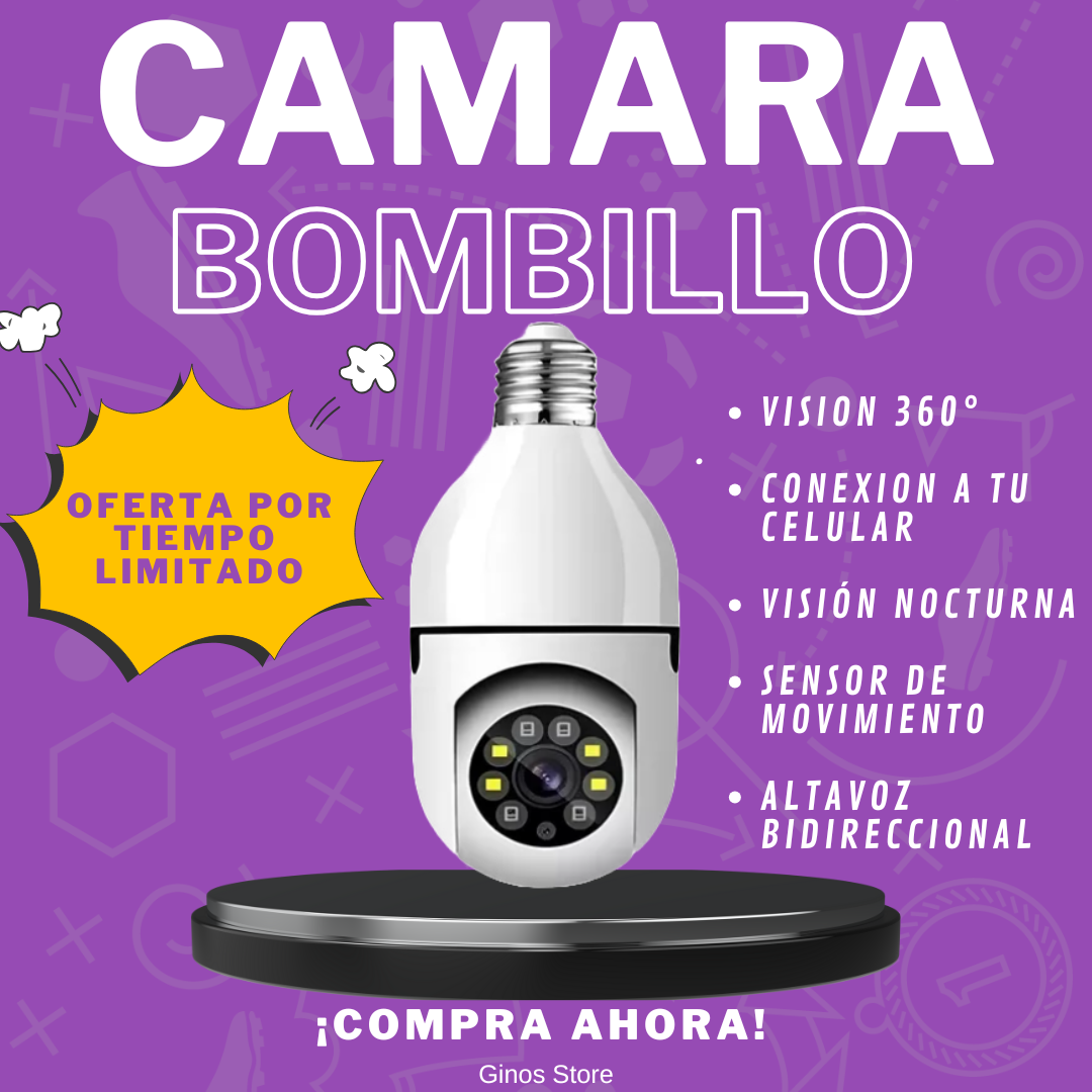 CAMARA BOMBILLO 360°